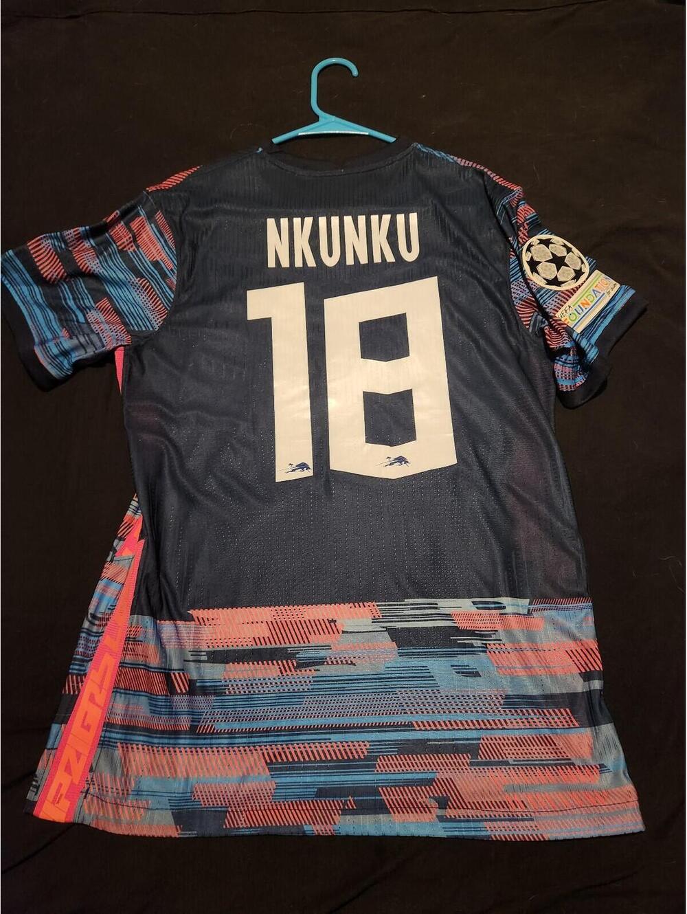 RB Leipzig 2021/2022 Nkunku Germany Third Soccer Jersey Size L